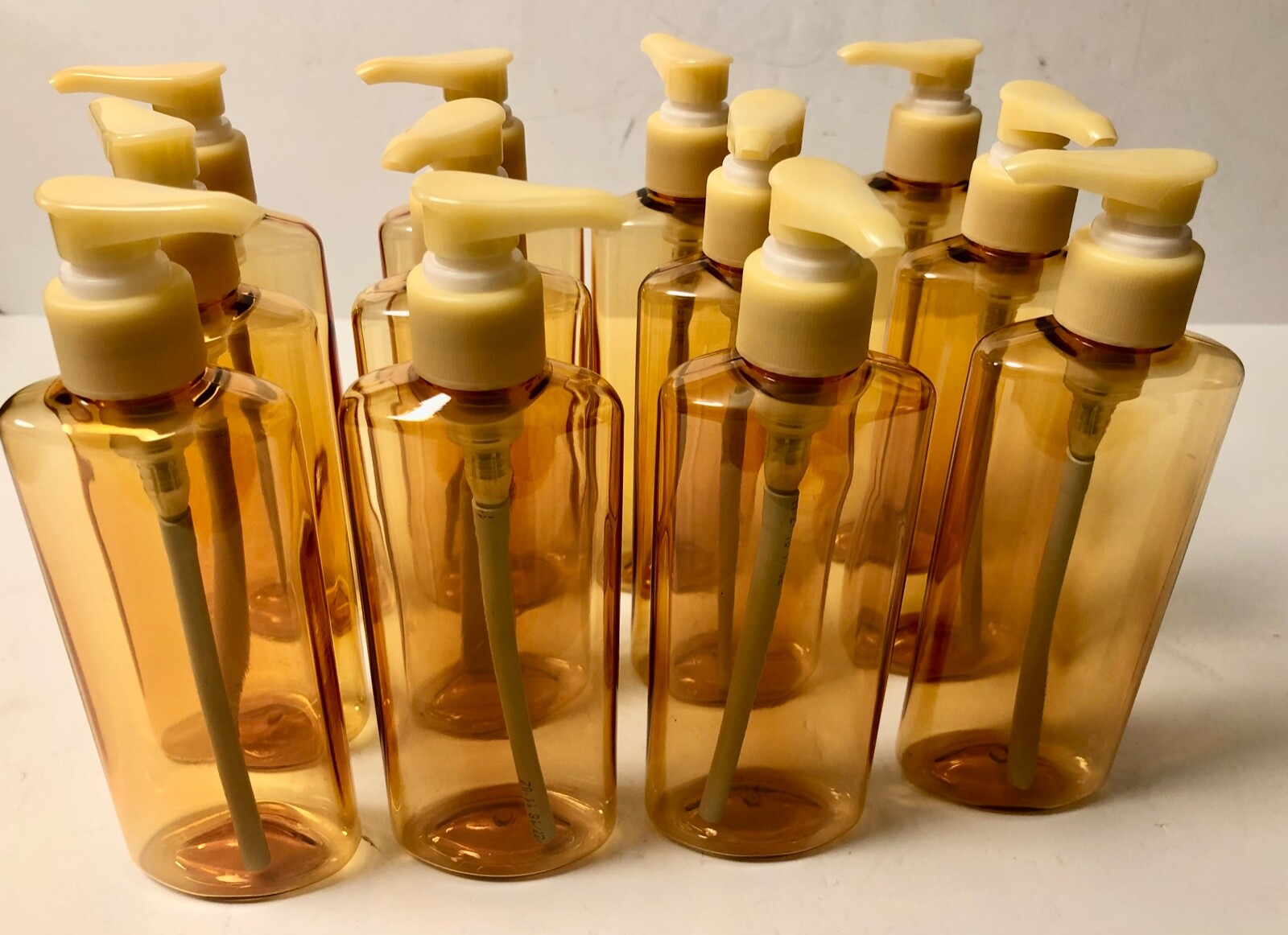 8 oz PET Plastic 24/410 Amber Cosmo Oval Bottle 3 to 24 Bottles