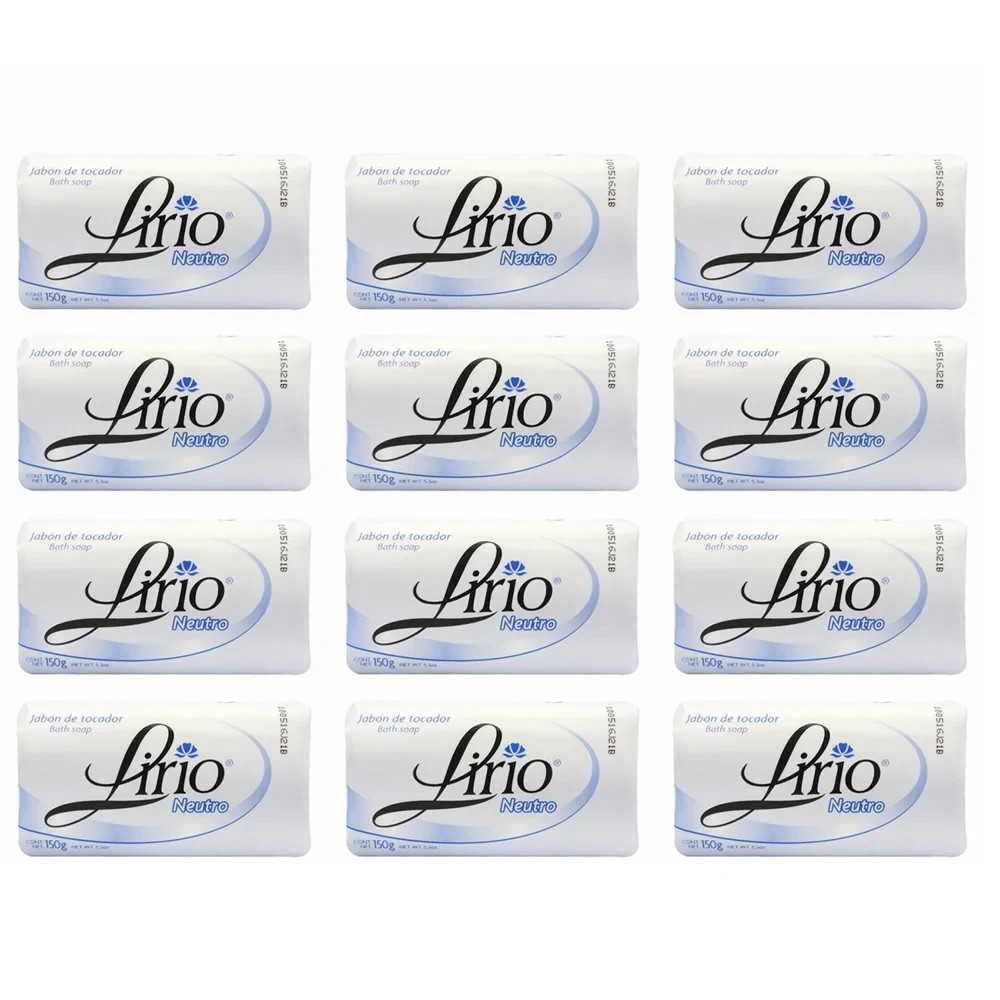 Lirio Neutro Bar Soap. Neutral Base, Anti-Acne and Eczema Treatment Soap – 12PCS