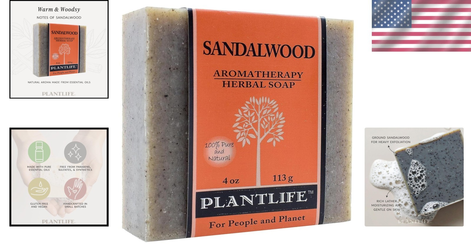 Organic Sandalwood Bar Soap – Chemical-Free & Gentle on All Skin Types