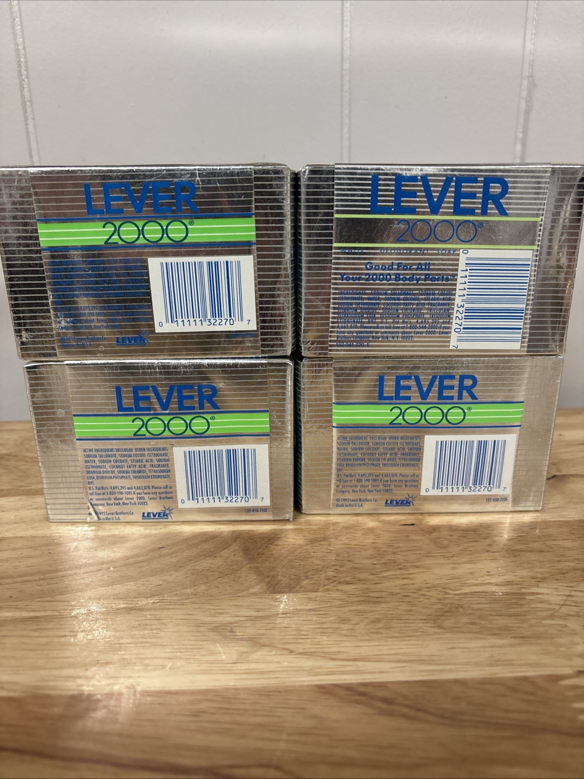 Vintage Lever 2000 Bar Soap Deodorant Soap 8 Bars Total