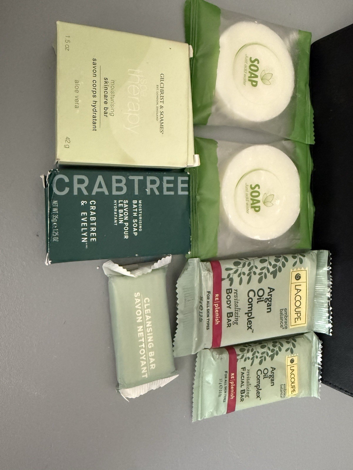 Lot Of 7 Variety Bar Soap Crabtree & Evelyn, Gilchrist & Soames, LACoupe