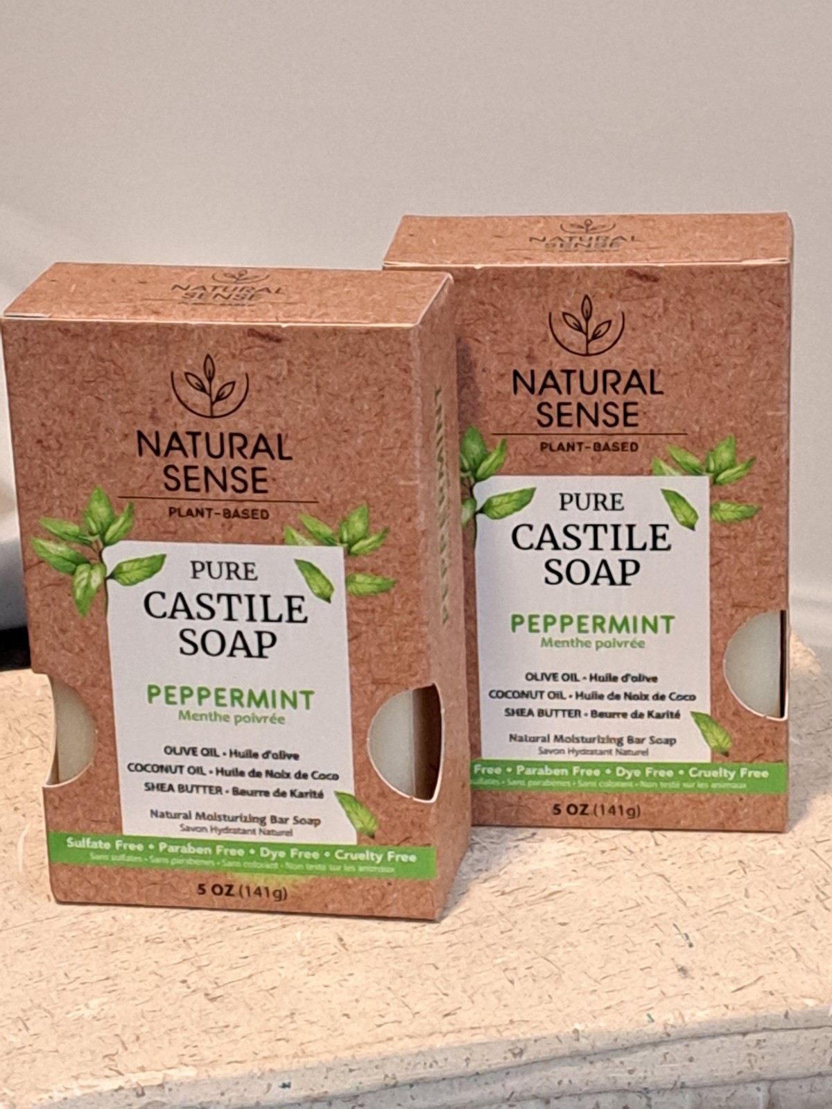 Natural Sense Pure Castle Soap Peppermint 5 Oz. Bundle Of Two