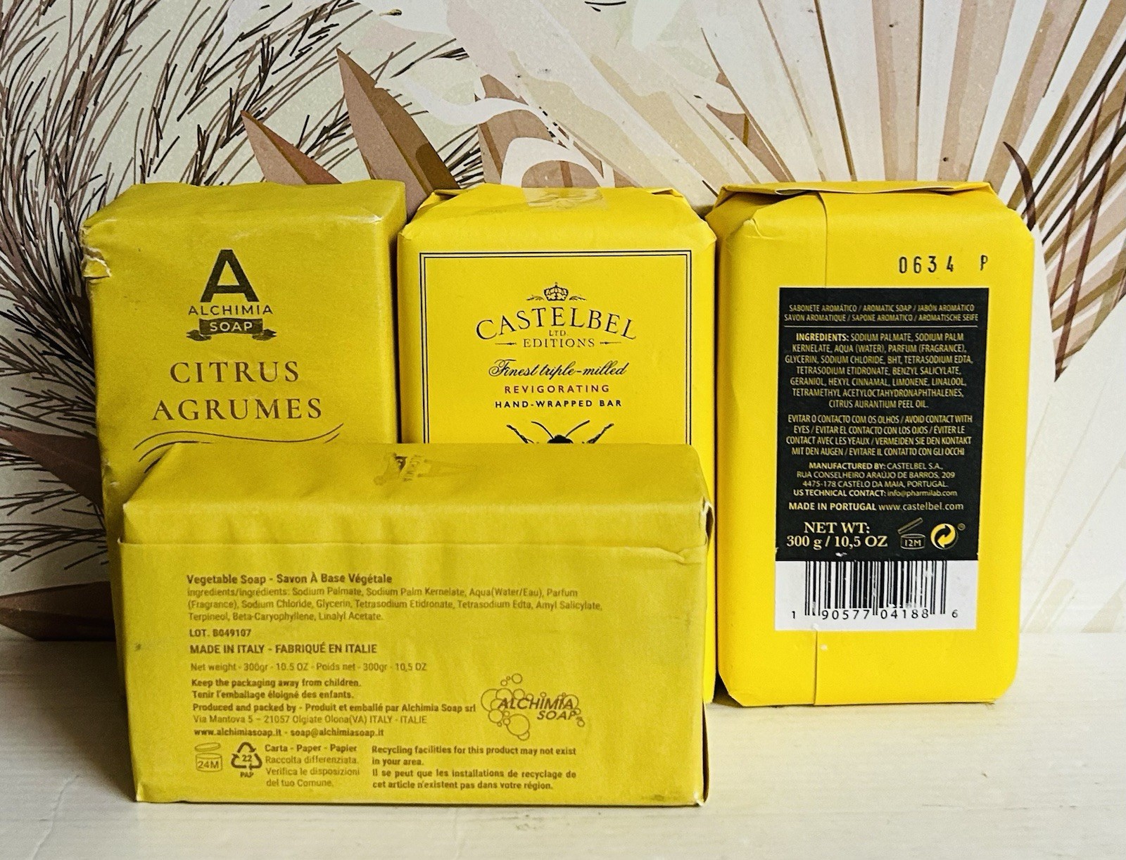 4-Pack Wild Honey Almond & Citrus Luxury Bar Soap 10.5 oz Each
