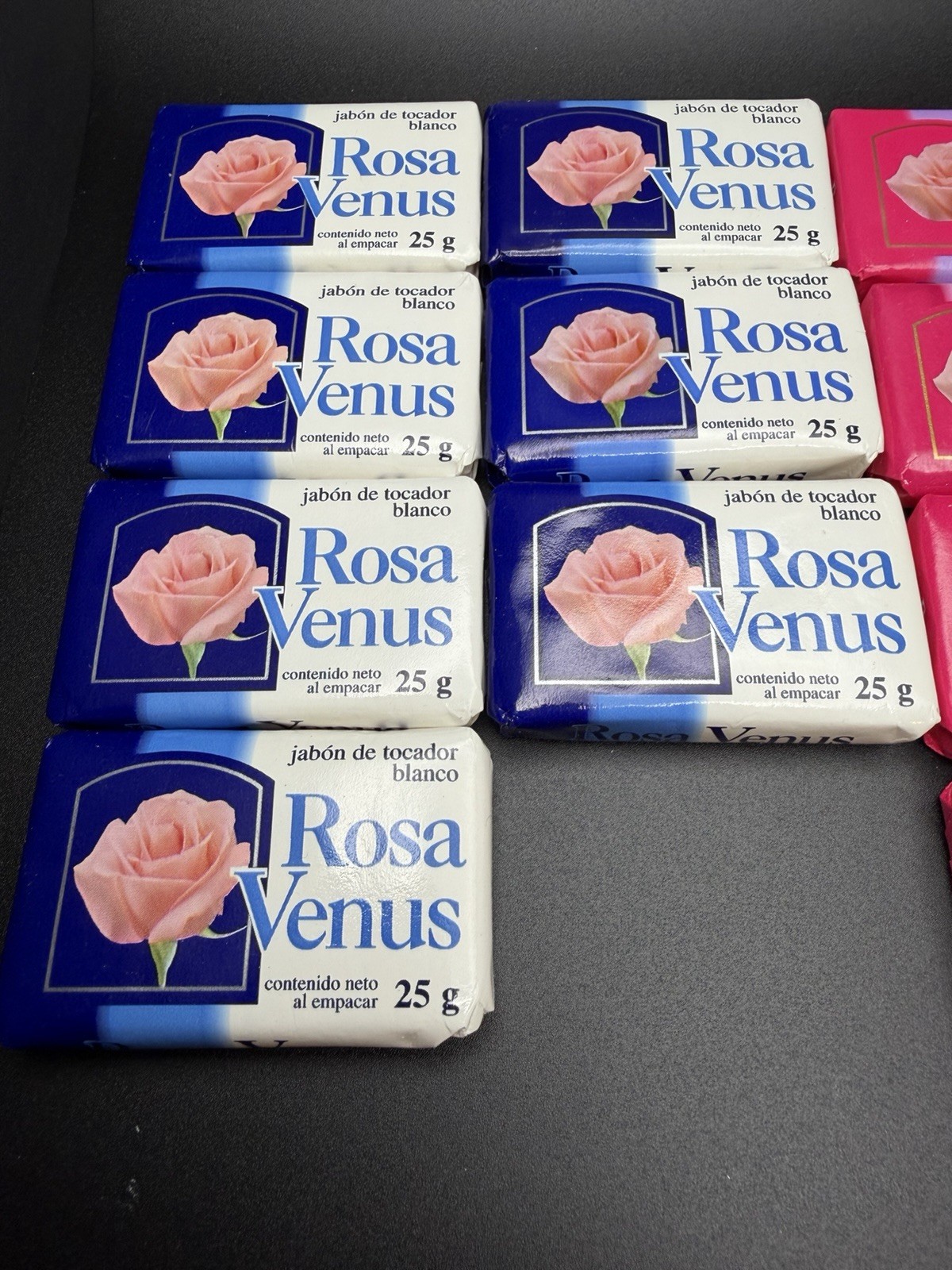 Rosa Venus White & Rosa Soap Bars 5.3 oz – Classic Gentle Scented Bars Lot of 14