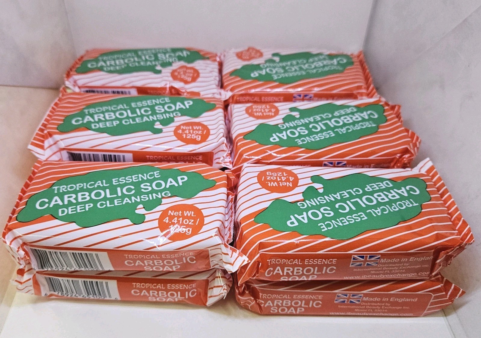 CARBOLIC SOAP CARIB 9 Pcs /JABON CARBOLICO CARIB 9 Pcs 4.41 OZ
