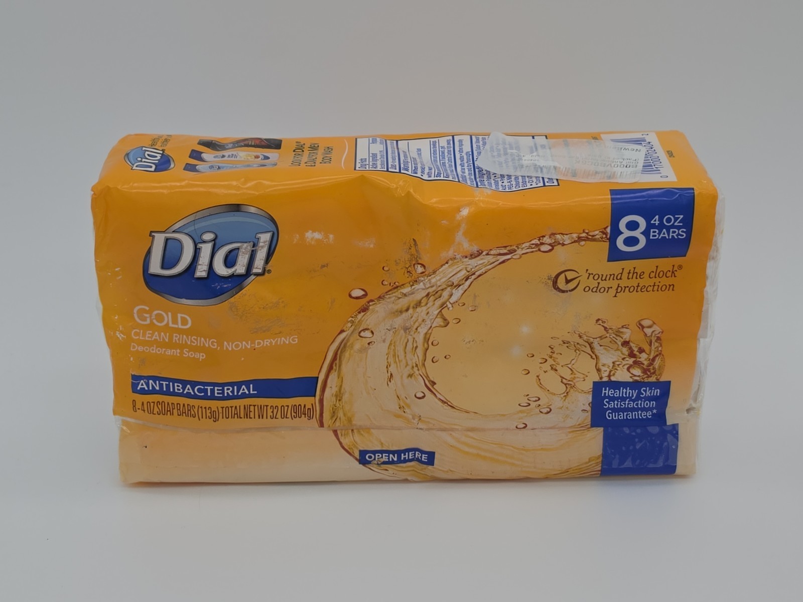 Dial Antibacterial Advanced Clean Bar Soap Gold 4 Ounce – 3 pkgs 24 Total Bars