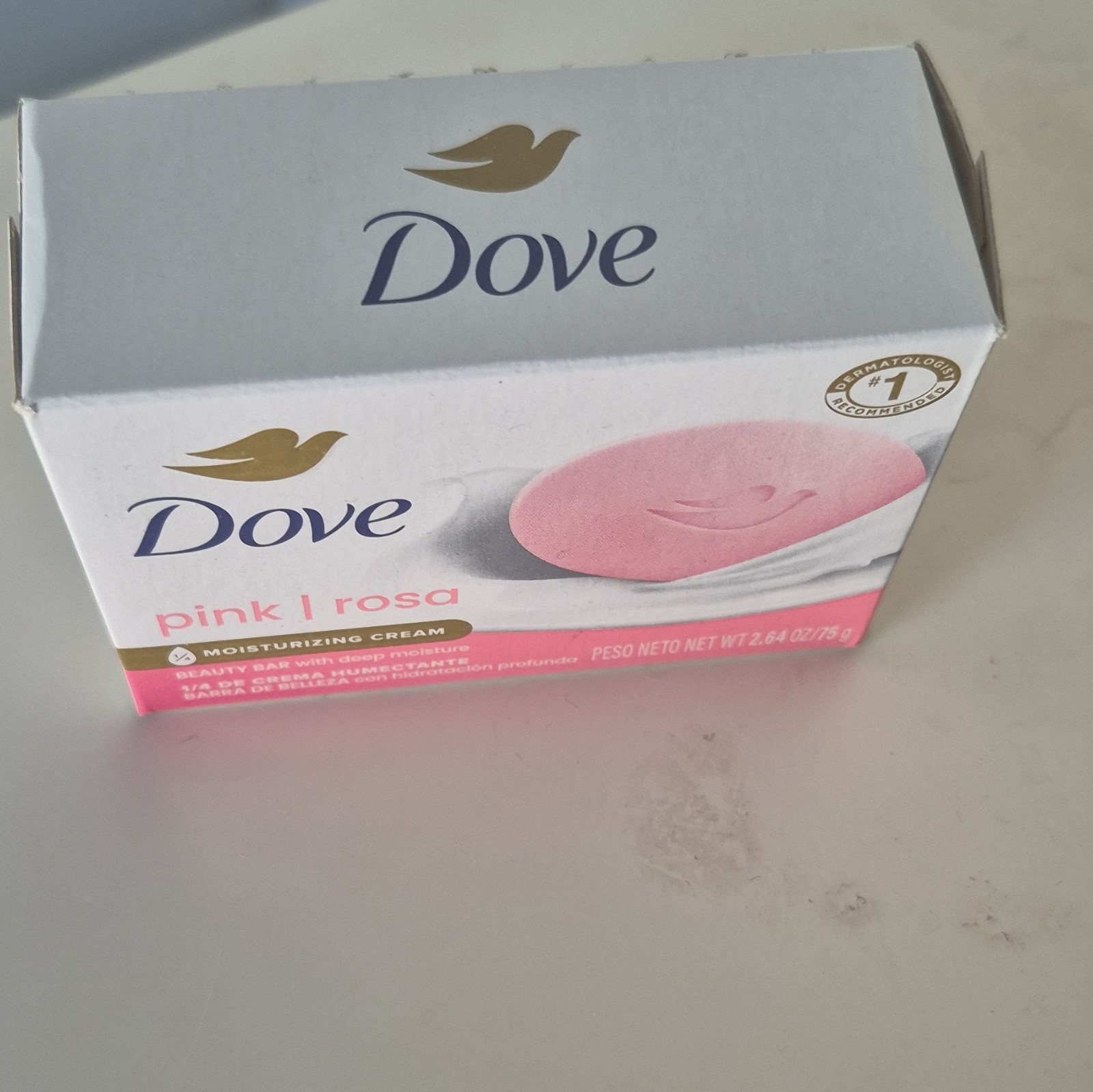 Dove Beauty Bar Moisturizing Rose Scent Pink Travel Size Soap 2.64 oz