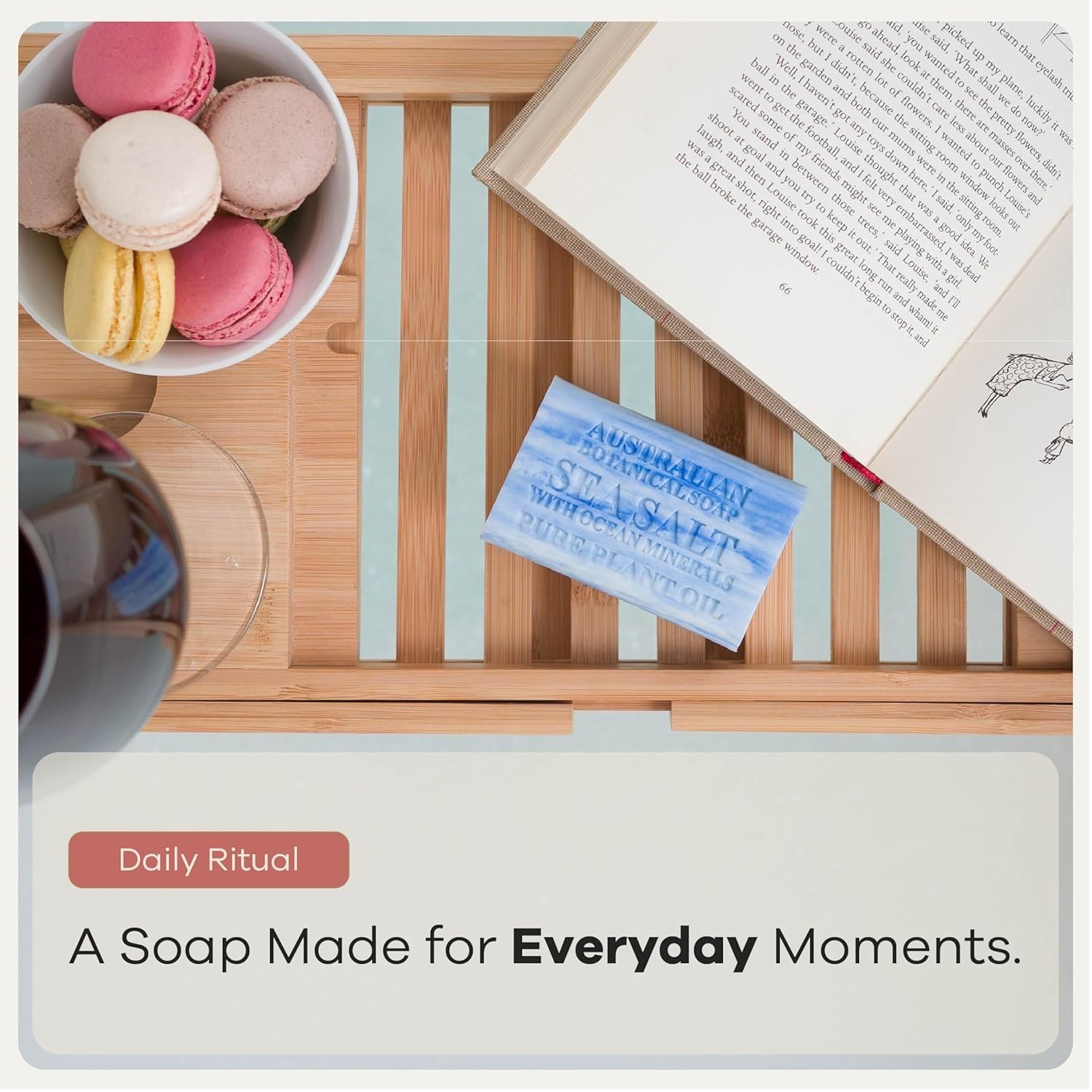Eco-Friendly Sea Salt Soap with Ocean Minerals & Shea Butter, 6.6oz Luxury Bar