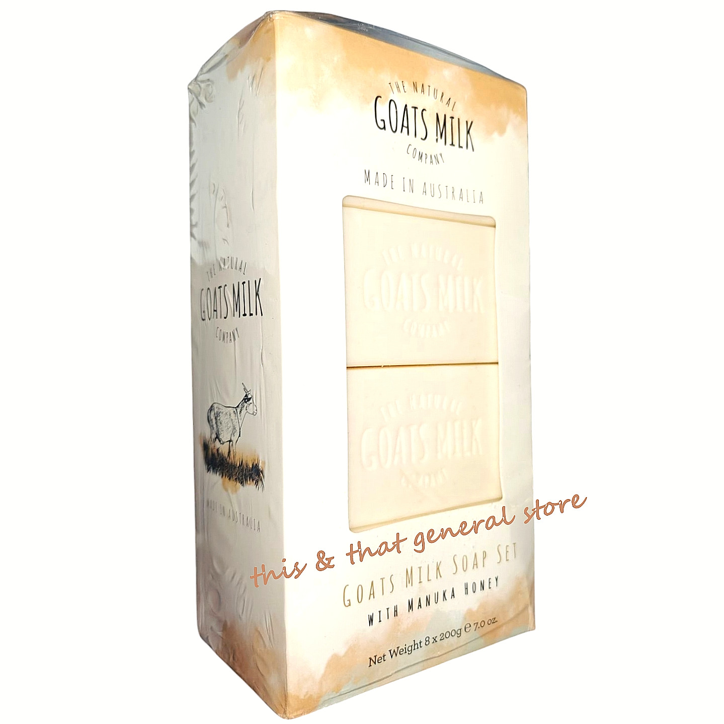 8pk NEW The Natural Goats Milk Company Soap Bar Manuka Honey With Shea Vitamin E