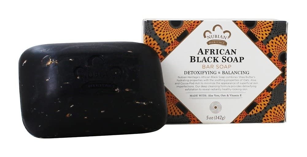 Nubian Heritage Soap Bar African Black, 5 oz 5 Ounce (Pack of 1)