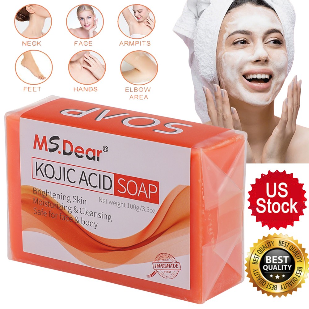 Kojic Acid Skin Handmade Cleansing Soap Bar for Deep Facial & Body Skin Cleaning