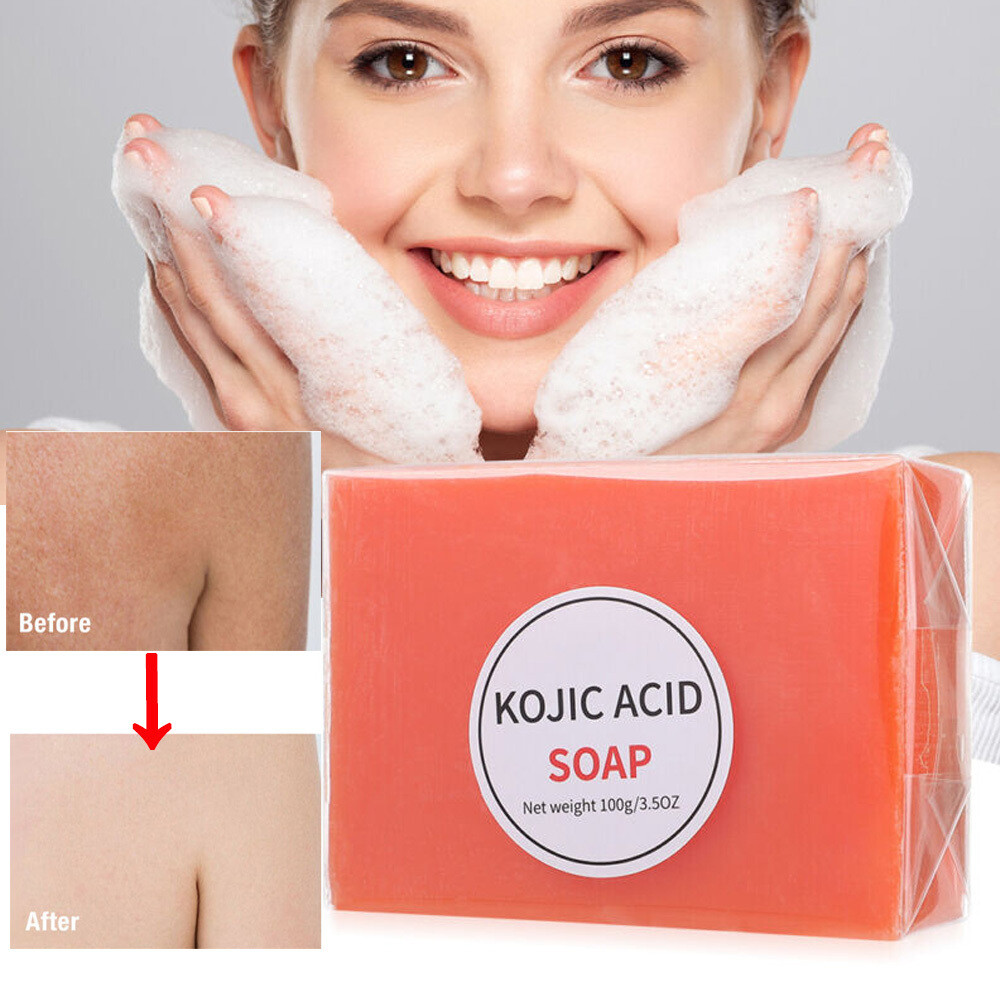 1Pcs Kojic Acid Soap Whitening Soap Brightening Remove Black Spots Brighten 100g