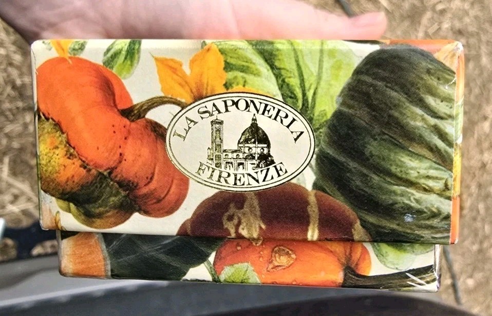La Saponeria Firezne Harvest Tuscan Pumpkin Scented Soap 10.5 Oz New Sealed