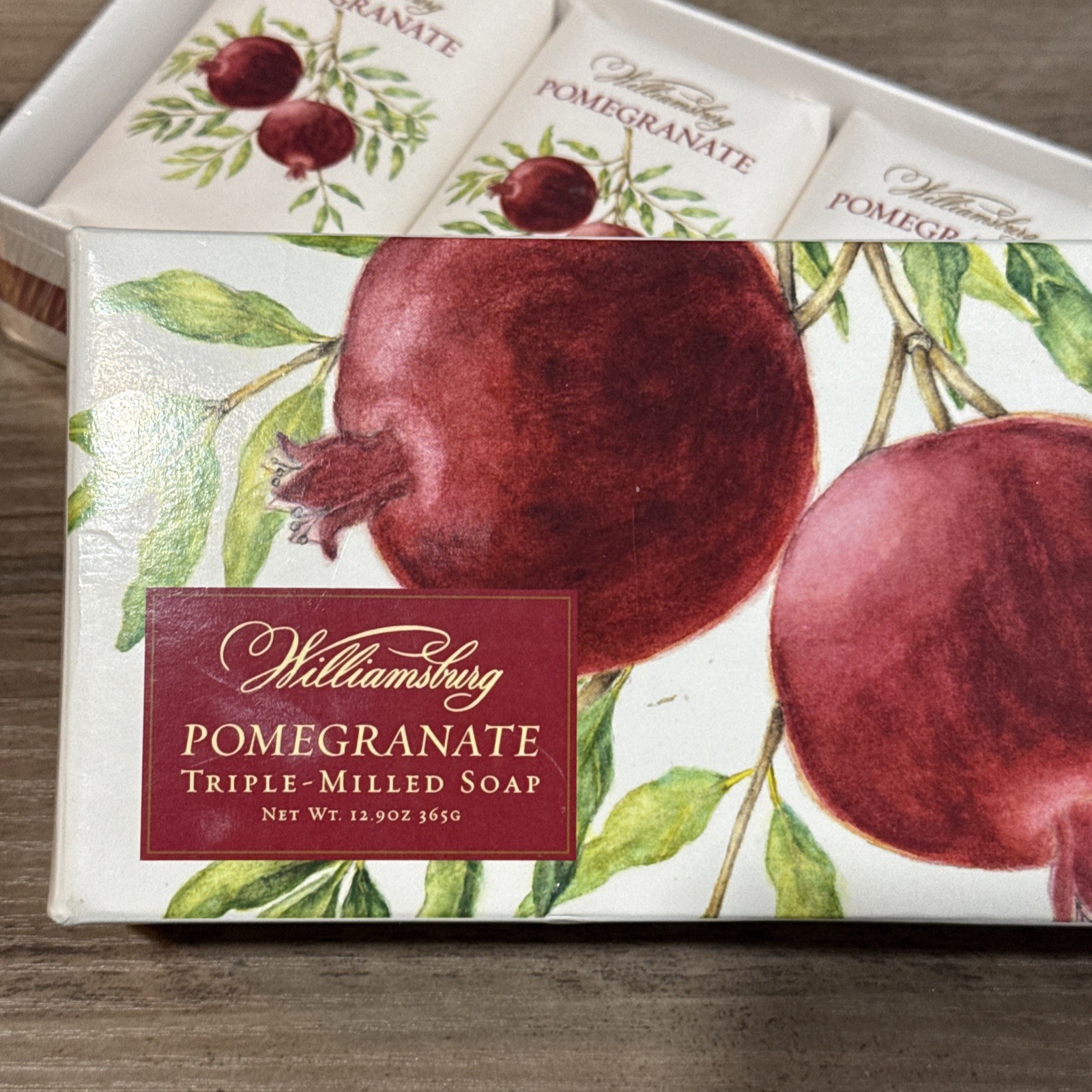 Williamsburg Pomegranate Triple Milled (3) Bars Soap – NEW