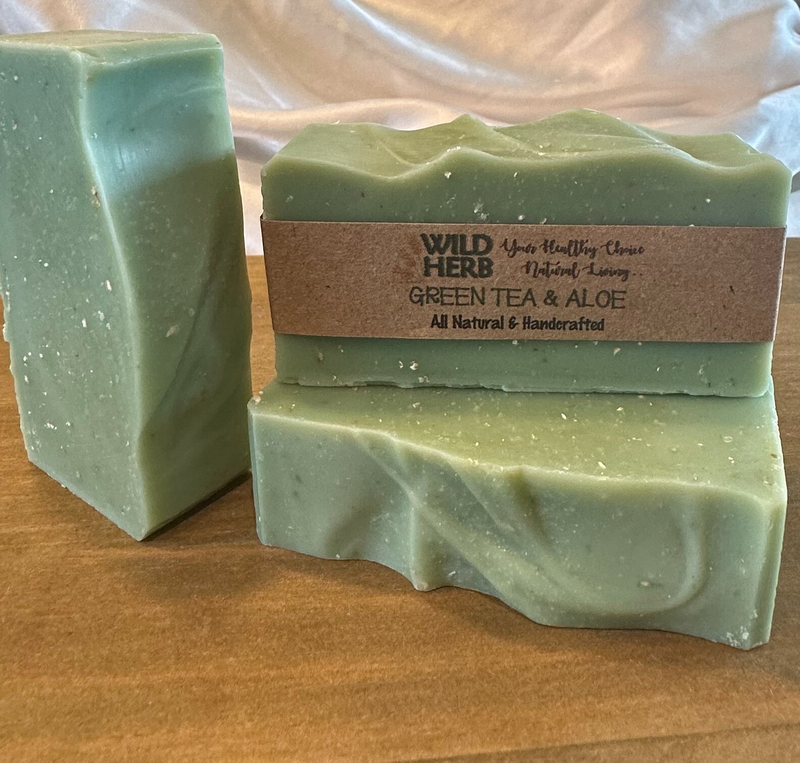 GREEN TEA & ALOE ALL NATURAL ORGANIC SOAP BAR | Unscented with Oatmeal |USA Made