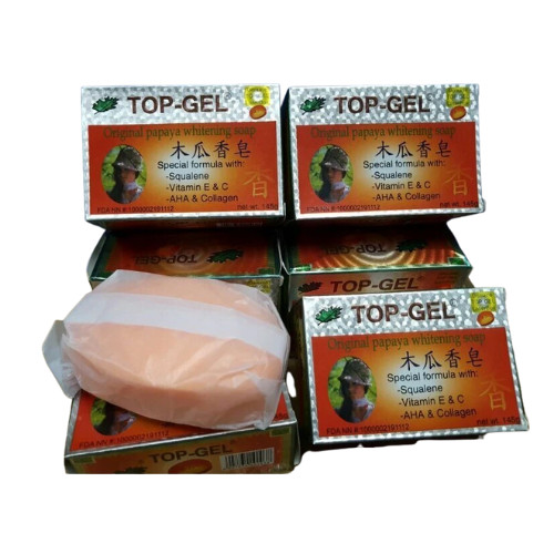 1pcs x 145g Top Gel Original Papaya Whitening Soap- FREE SHIPPING