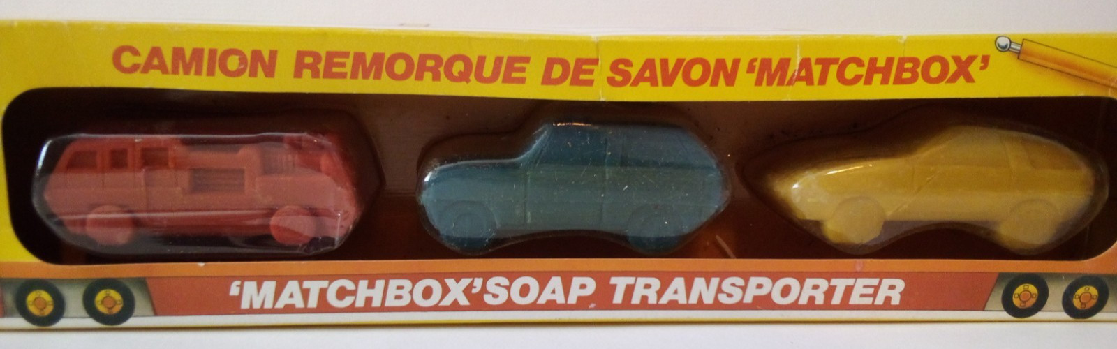 VTG 1982 MATCHBOX SOAP TRANSPORTER CAR HAULER MIB W/BOX RARE ao