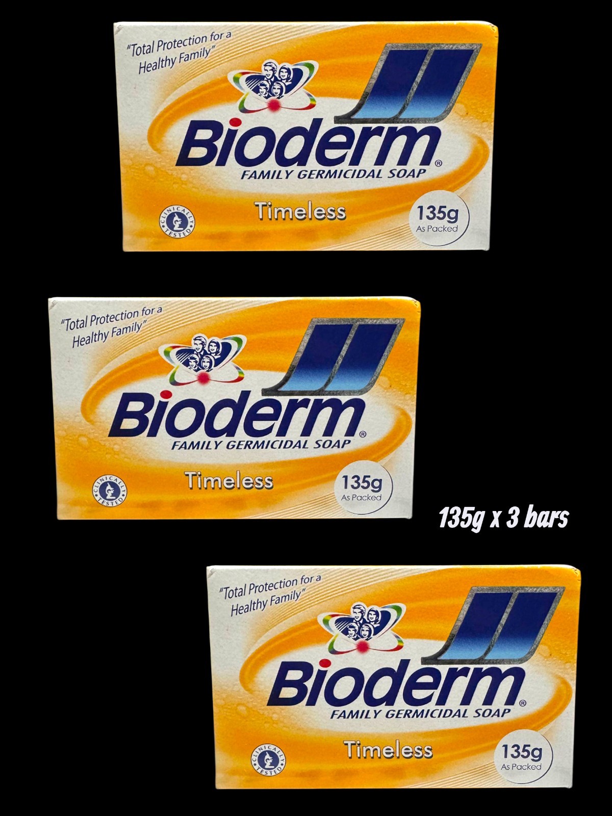 Bioderm Timeless Family Germicidal Soap 135g X 3