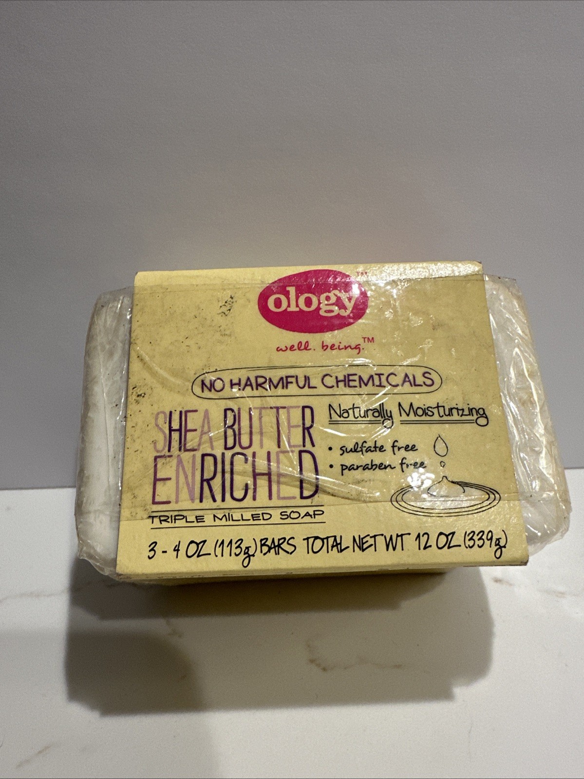 3 PK – ology Shea Butter Enriched Triple Milled Soap *RARE FIND* 2013