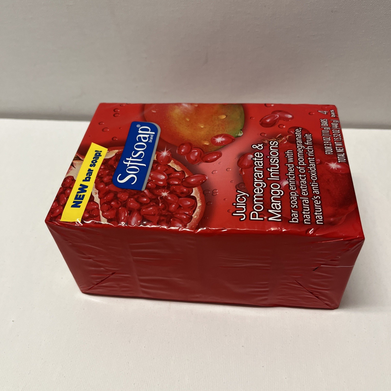 Softsoap Juicy Pomegranate & Mango Infusions Bar Soap- 4 PacK