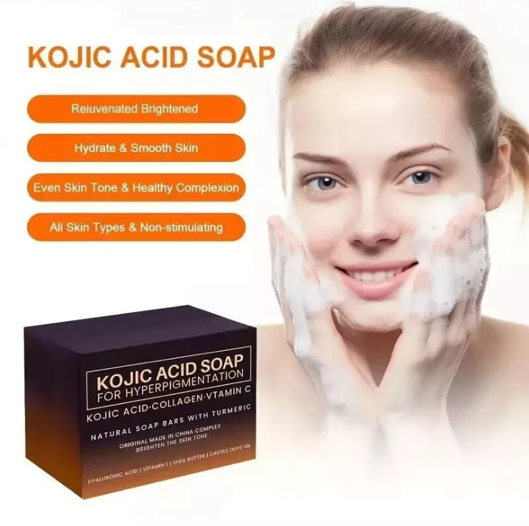 2 Pcs Kojic Acid Soap Facial And Full-Body Cleansing Whitening Lightening USA