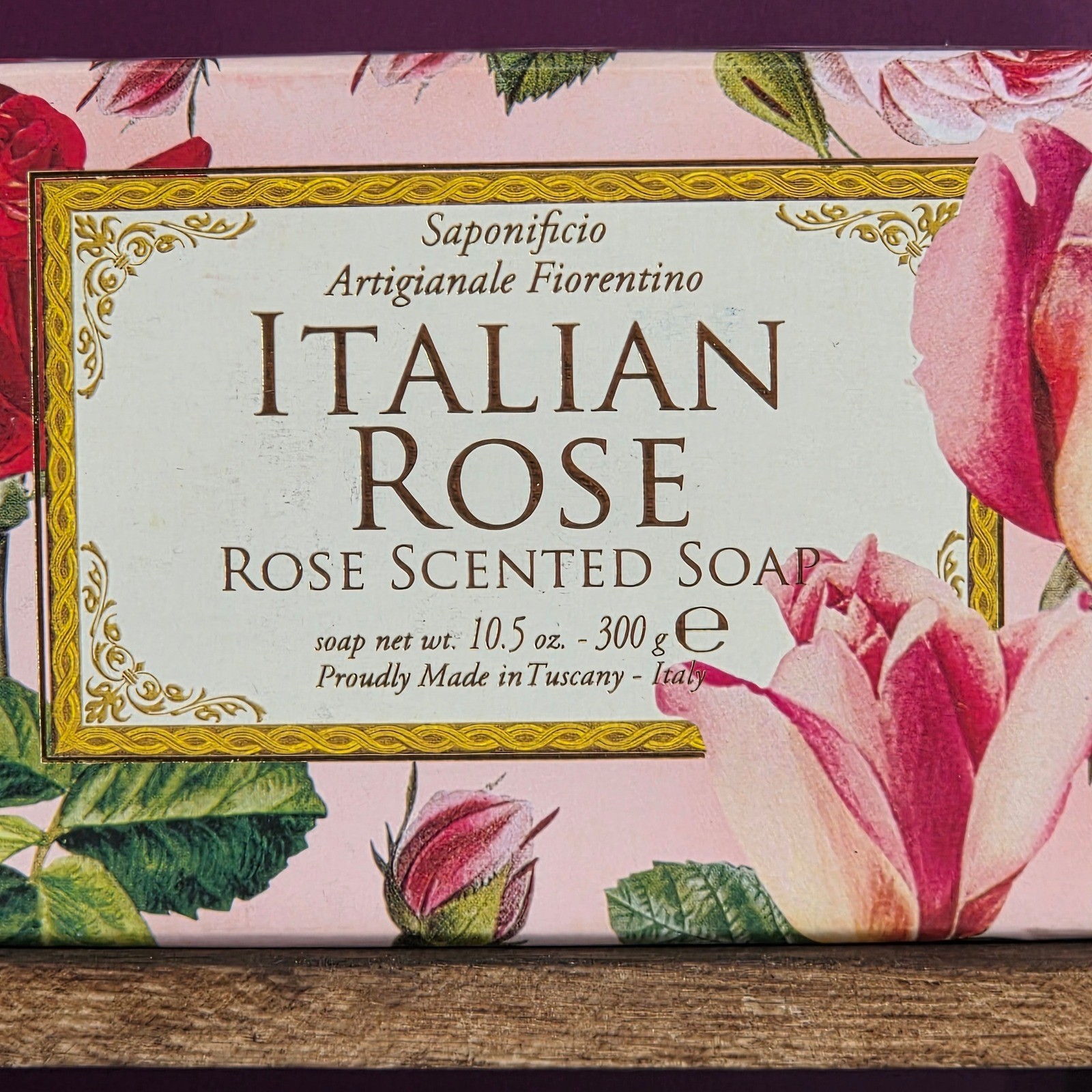 Saponificio Artigianale Fiorentino Italian Rose Soap 10.5oz Handmade Italy New