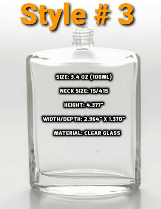 100 ml Refillable Empty Clear Glass Perfume Atomizer Spray Bottle Lot .