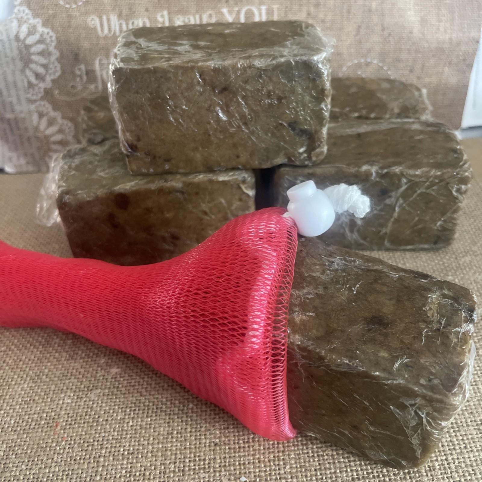 Raw African Black Soap 100% Natural Unrefined Ghana Premium 8oz FREE SOAP SAVER