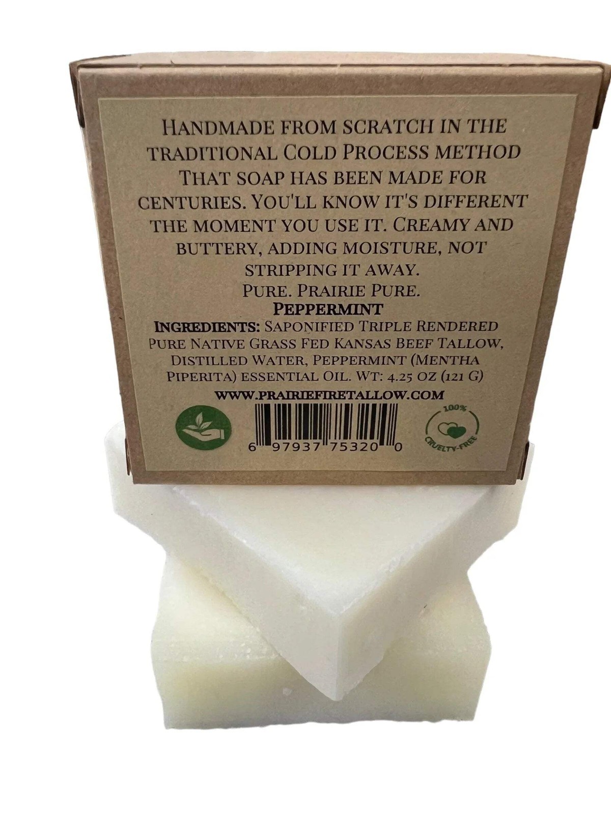 Pure Beef Tallow Soap Bar, (3 Pack) Grass Fed and Finished – Face, Body and Hair