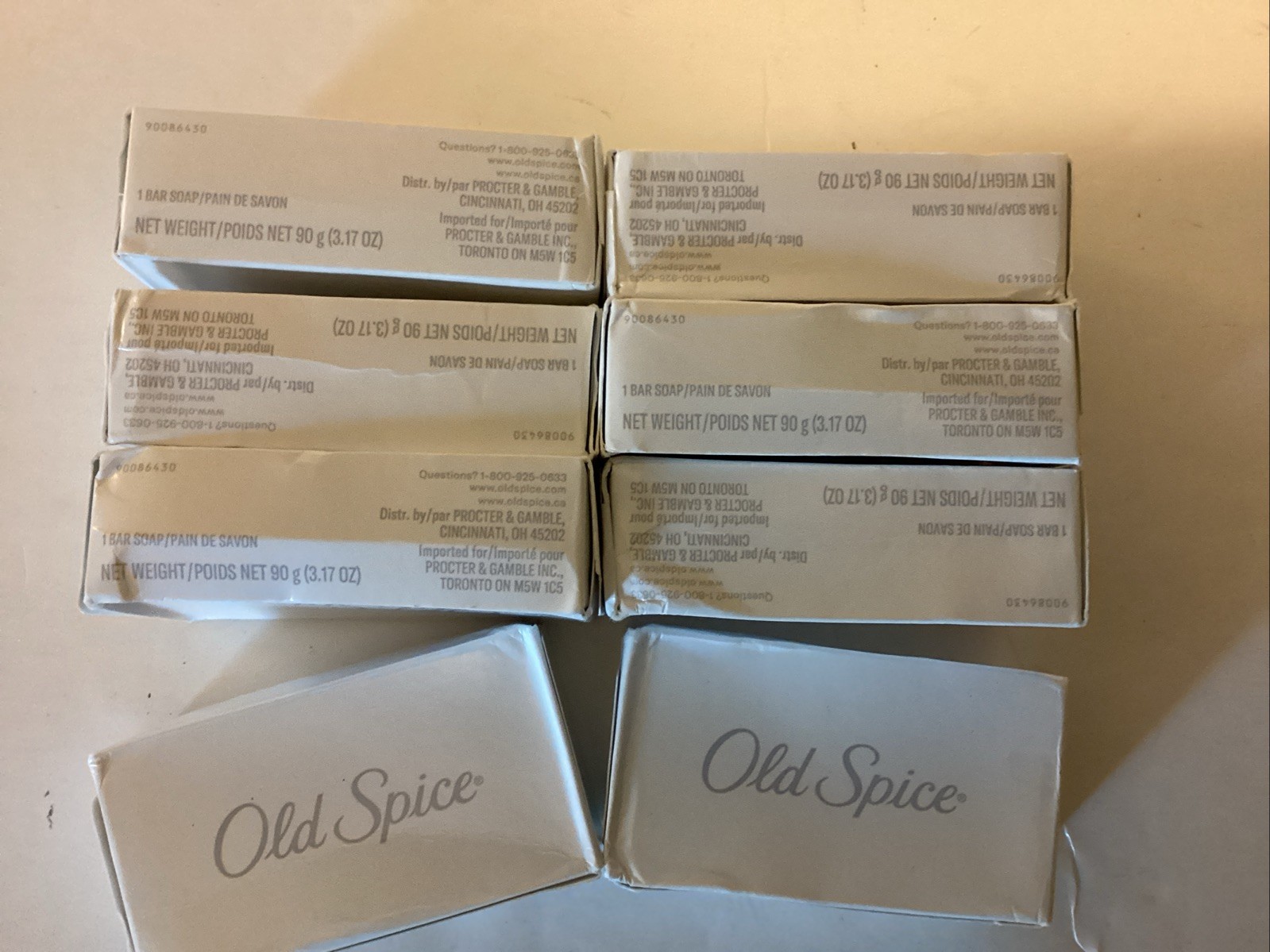 8 Bars Vintage Sealed Old Spice Bar Soap Classic Original 3.17 oz New Old Stock