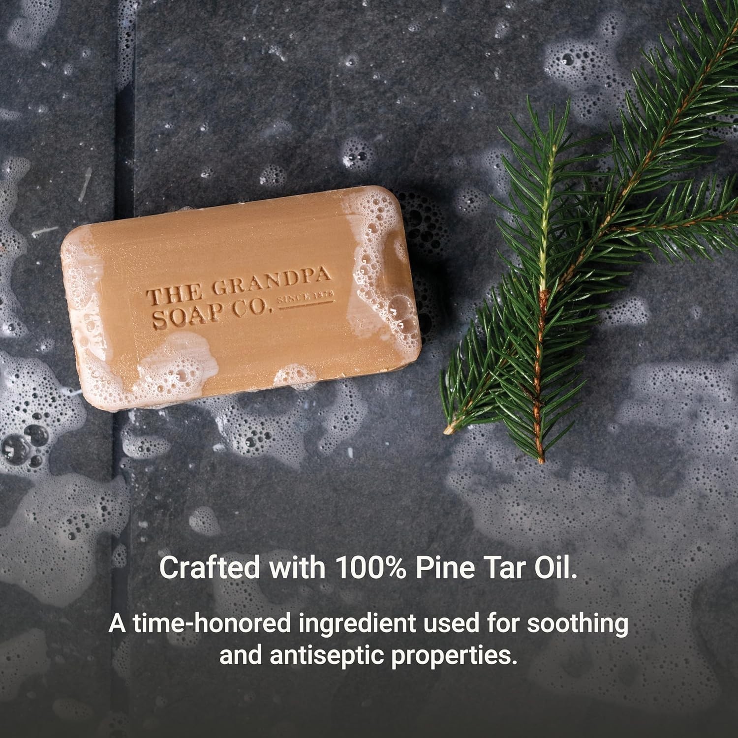 Grandpa’s Pine Tar Bar Soap 3.25 Ounce (Pack of 3)