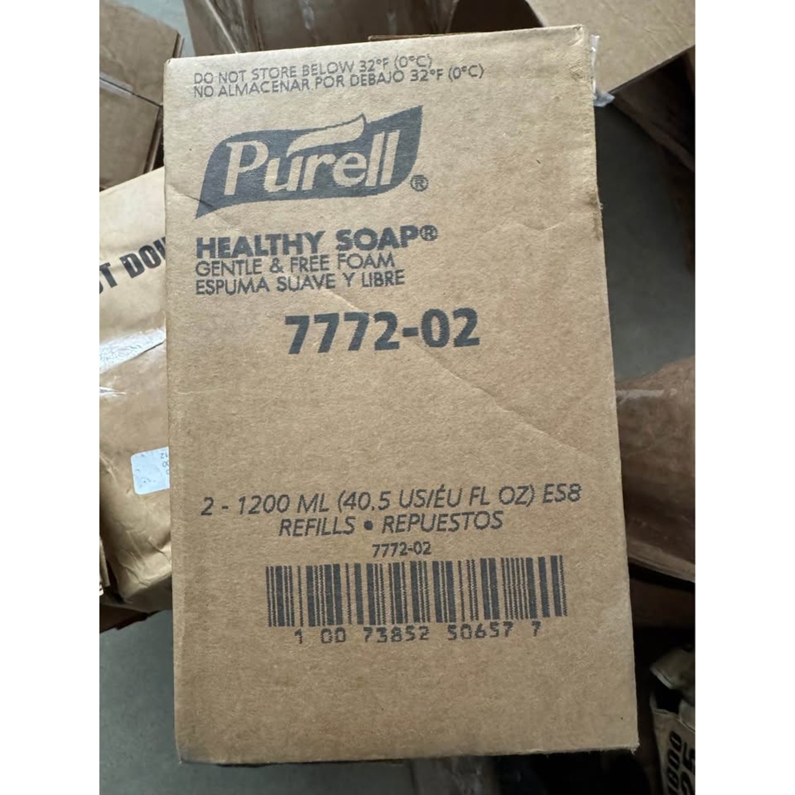 7772-02 PURELL Healthcare Healthy Soap, Gentle & Free Foam, (Pack of 2),1200 ml