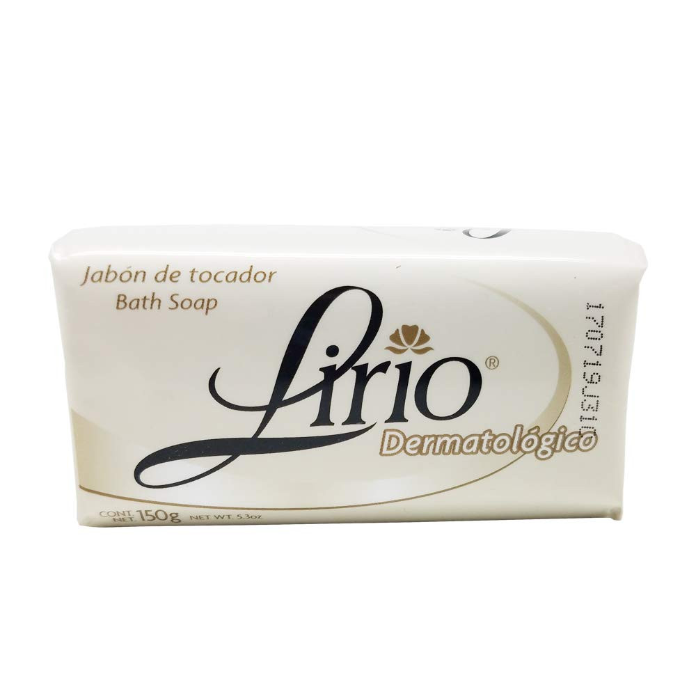 Lirio Dermatologico Bar Soap. Glycerin Enriched Antibacterial Soap. for Daily Us