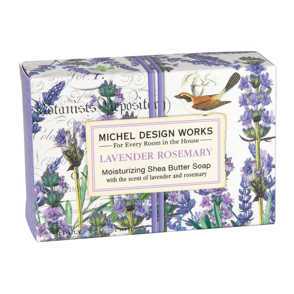 Michel Design Works 4.5oz Boxed Single Shea Butter Soap, Lavender Rosemary