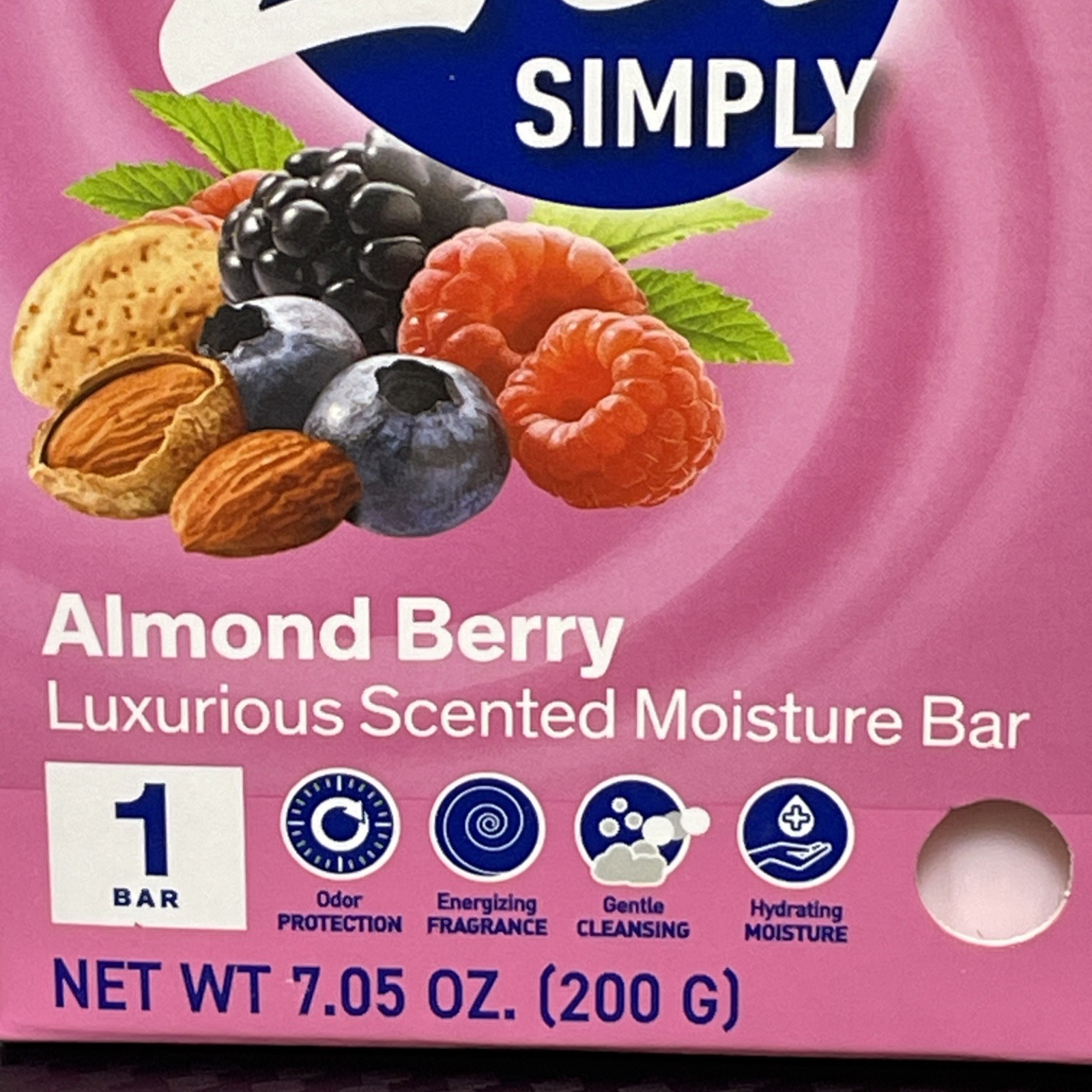 Lot Of 2 Zest Simply Almond Berry Luxurious Scented Moisture Bar 7.05oz New