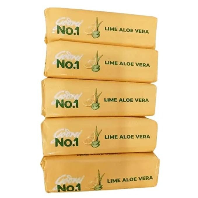 Godrej No.1 Lime & Aloe Vera Soap – Pack of 5 (100gm each) fast ship