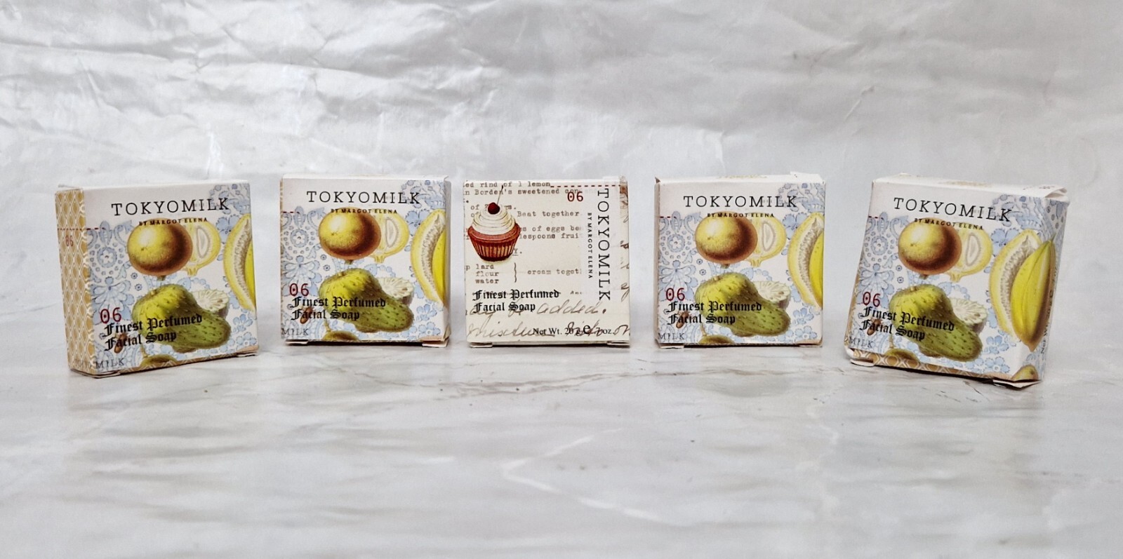 TOKYOMILK By Margo Elena 06 Finest Perfumed Facial Soap 20g 2.1oz BNIB Set Of 5