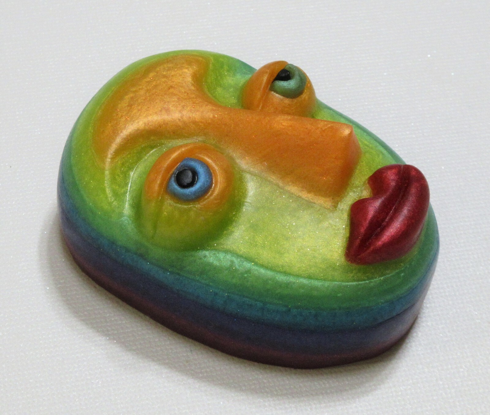 Be-YOU-tiful, our rainbow-hued FACE SOAP in coriander,sage,cedar& citrus scent