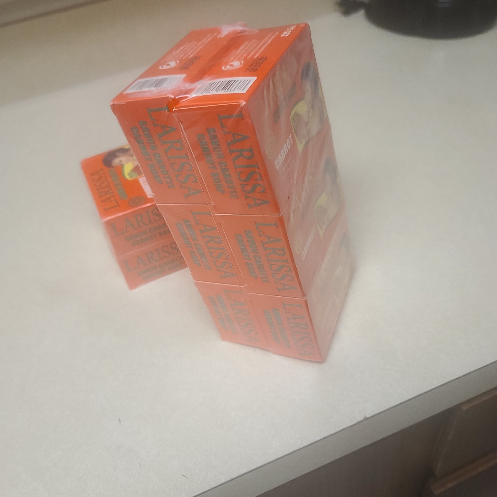 Larissa Lightening Brightening Carrot Beauty Soap All Skin Types Pack of 6