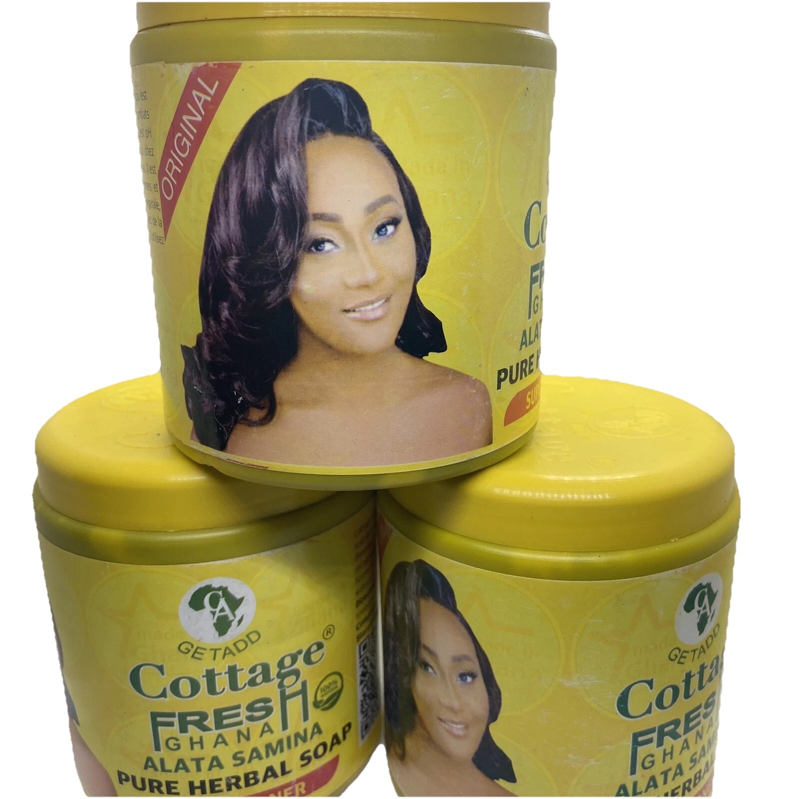 |GETADO| Cottage fresh Ghana Alata Samina PURE HERBAL SOAP (SUPER TONER 550g)1pc