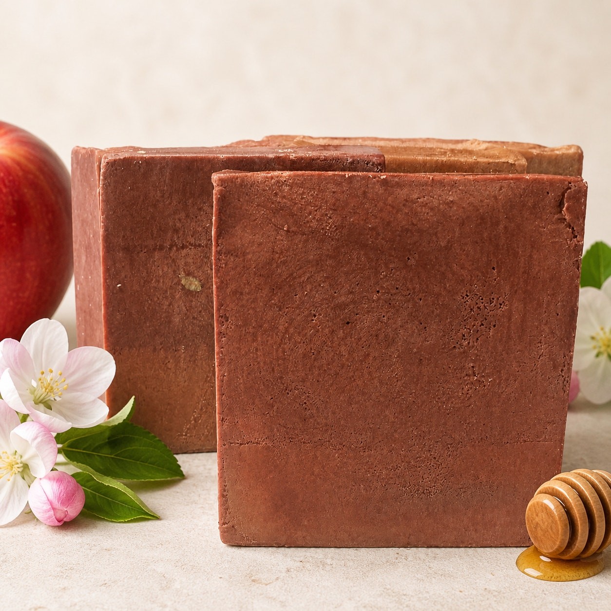 Apple Honey Cold Process Soap – Handmade Artisan Bar, Apple Pear & Honey Scent