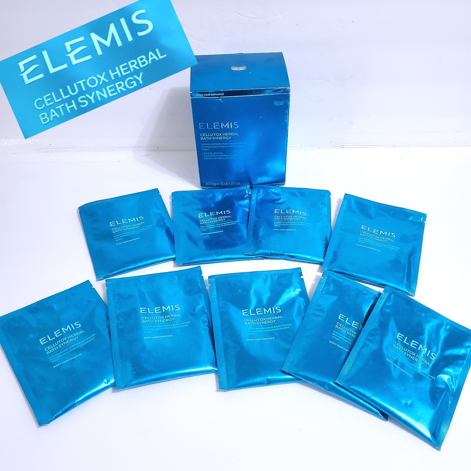 Elemis Cellutox Herbal Bath Synergy 9 Packets Cleanse,detox,stimulate