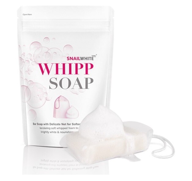 2 x Snail White Whipp Soap Bar Foam with Delicate Softening White Namu Life 100g