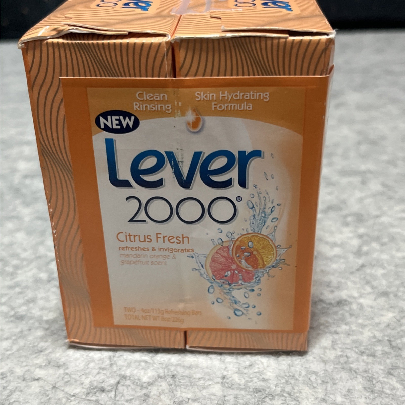 Lever 2000 Citrus Fresh Bar Soap 4 oz Discontinued Retired NOS Lot Of 2