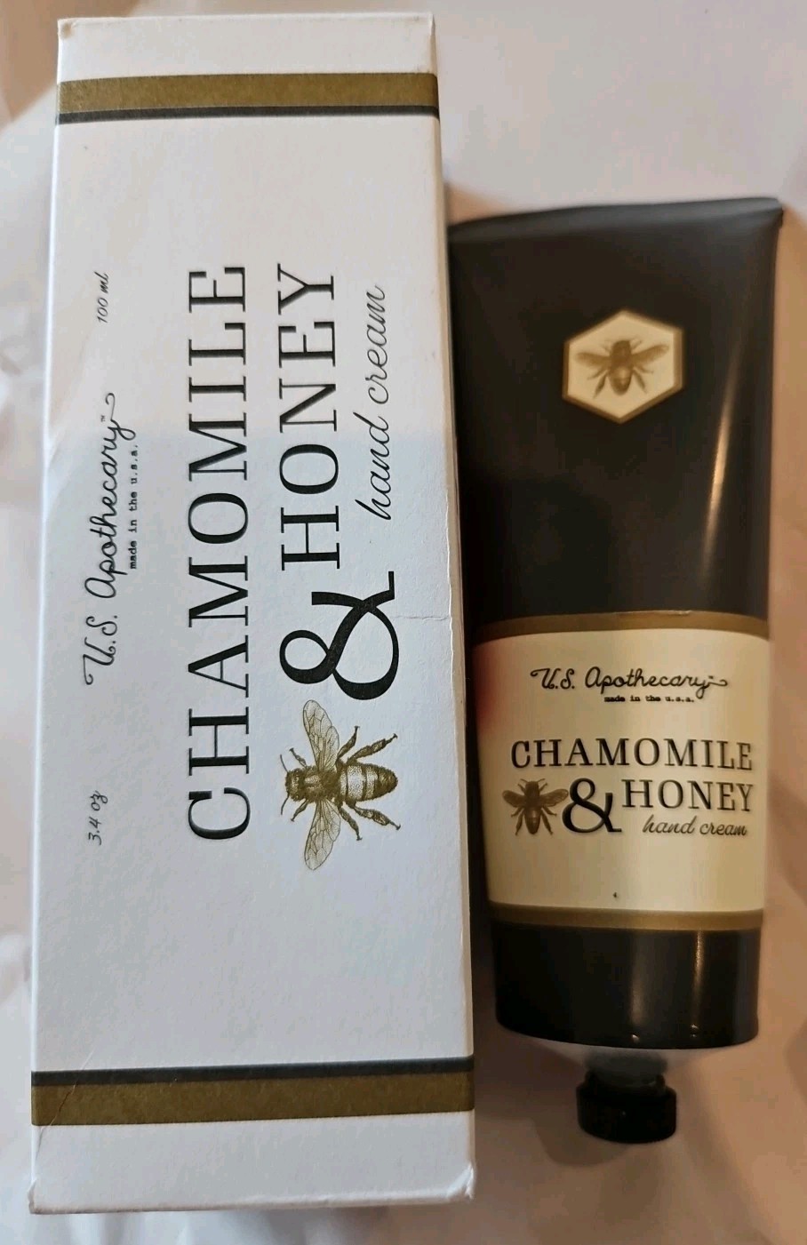 NEW IN BOX U.S. Apothecary Chamomile & Honey Hand and Body Cream 100ML 3.4oz