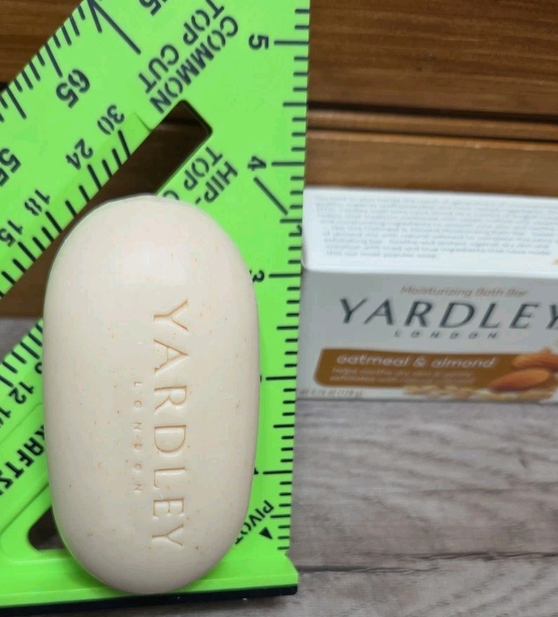 New Lot of 4 Yardley London Bar Soap Cocoa Butter, Lavender Oatmeal & Almond
