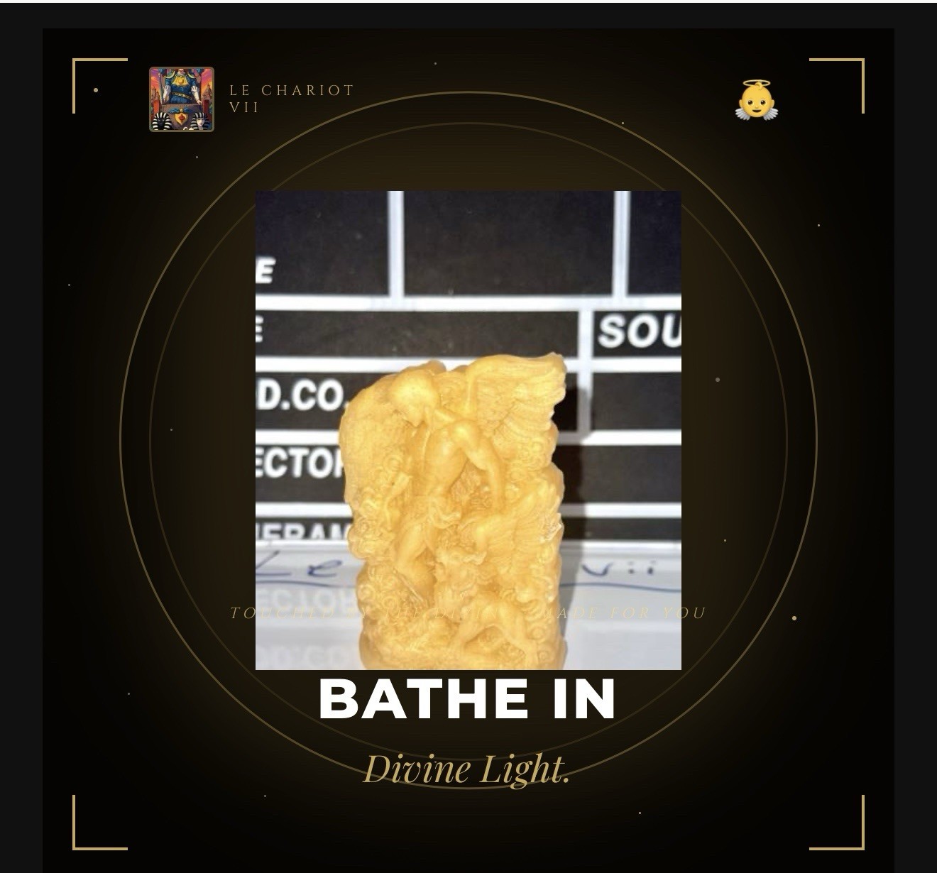 Golden Angel and Lion Wing Soap Bar Handmade Natural Soap (Protection) Vanilla