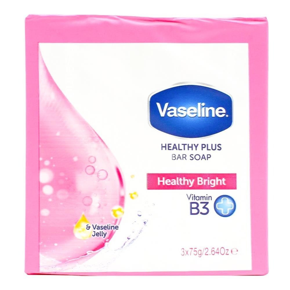 24 x VASELINE 75g HEALTHY PLUS BAR SOAP HEALTHY BRIGHT VITAMIN B BRAND NEW