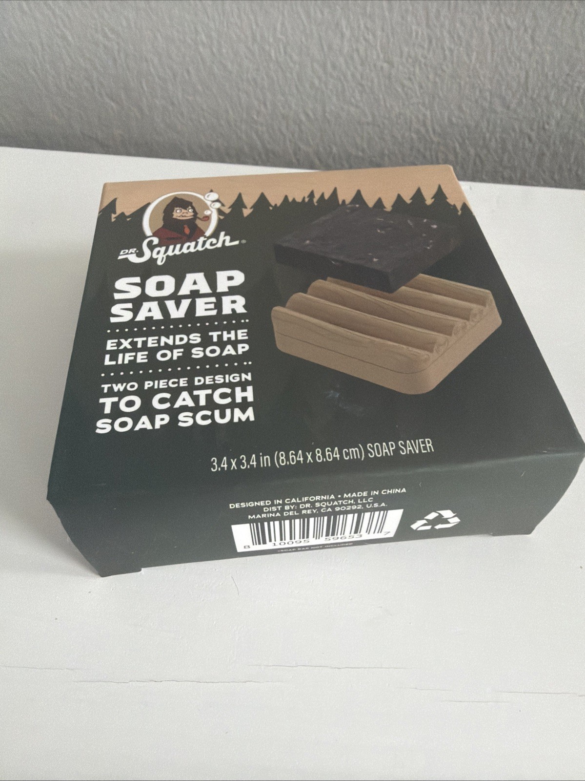 Dr Squatch Soap Saver , NEW, Bpa Free, Two Piece Tray