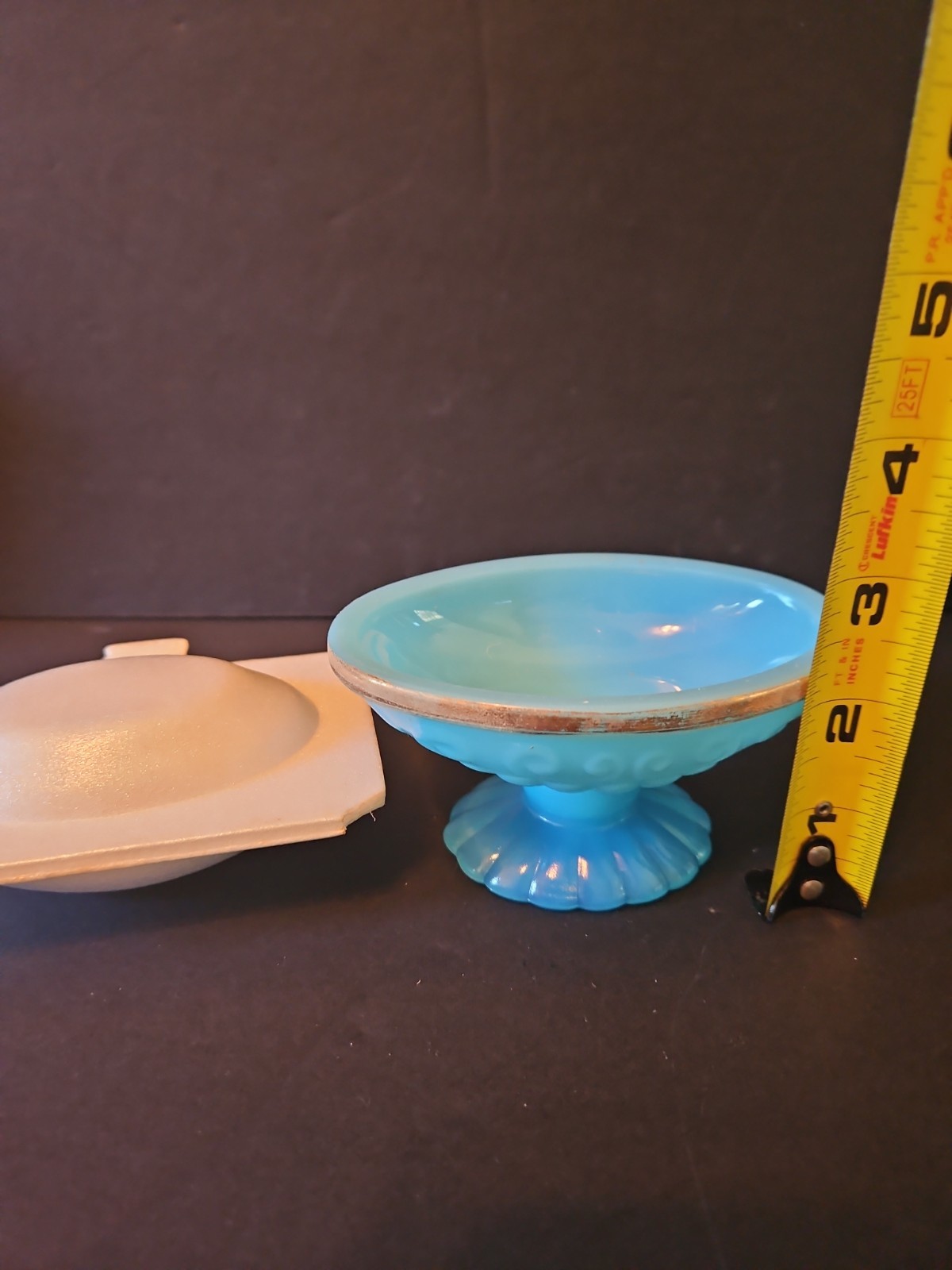 Vintage Avon Bristol Blue Collection Soap Dish & Imperial Garden Fragranced soap